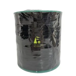 JINDI 1500mt polyester thread supporting thread black rope pull cord for pleated mesh screen window and door