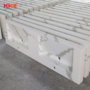 Chậu Rửa Đôi Bằng Đá Cẩm Thạch Nhân Tạo Chậu Rửa Hình Chữ Nhật Tủ Phòng Tắm - Product Image 1