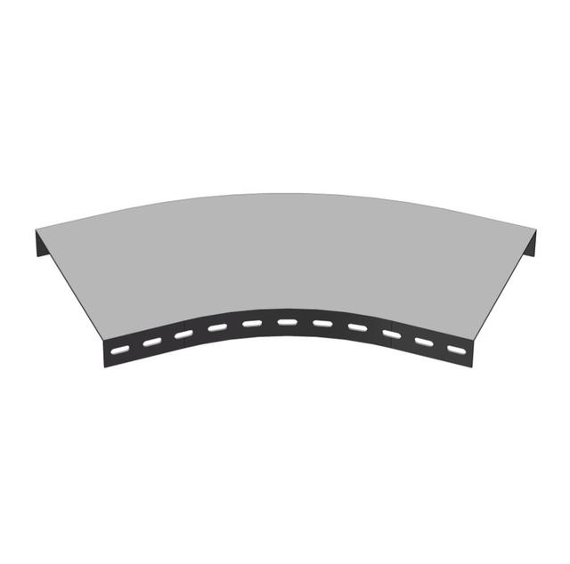 45-Degree Angle Cable Tray with 200x100mm Horizontal Elbow Dimensions for Neat Cable Routing Narrow Spaces FRP Steel Materials