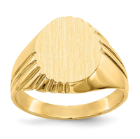 Inspire Schmuck Edelstahl Personalisierter Gravierter Siegelring für Männer und Frauen, Vintage Geschnitzter Schulter-Goldsiegelring Geschenk