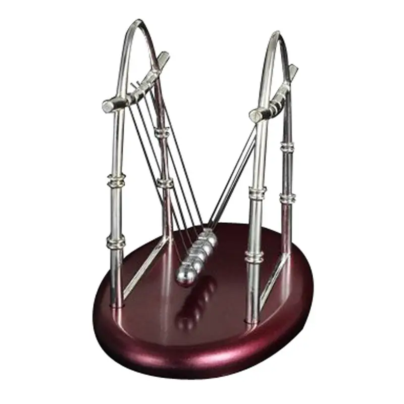 Best Great Gift New Physics Science Fun Desk Toy Gift Arc-shaped Newtons Cradle Steel Balance Ball Hot Sale