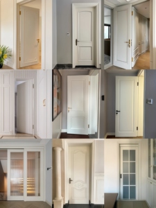 Fábrica de Puertas de Madera Personalizadas para Casas, Diseños Principales Sencillos de <span class=keywords><strong>Interior</strong></span> en <span class=keywords><strong>MDF</strong></span> Pintado, Puertas de Madera para el Hogar - Product Image 6