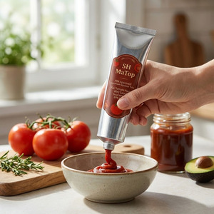 Tube en aluminium <span class=keywords><strong>de</strong></span> qualité supérieure pour l'emballage <span class=keywords><strong>de</strong></span> pâté <span class=keywords><strong>de</strong></span> <span class=keywords><strong>foie</strong></span>, <span class=keywords><strong>de</strong></span> fromage et <span class=keywords><strong>de</strong></span> viande, avec revêtement interne laqué - Product Image 5