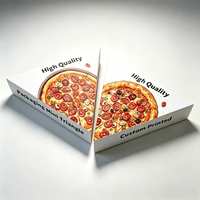 Dreieckige Pizzastück-Box mit Individuellem Logodruck Mini-Pizzabox für Einzelne Pizzastücke zur Präsentation Kleiner Pizzastücke