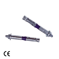 Ancrage à coin à tête hexagonale électrogalvanisé robuste, haute résistance, grade 8.8, modèles HRD-H/HRD-R pour charge dynamique