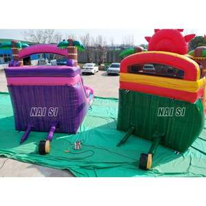 Tobogán Acuático Inflable Tropical <span class=keywords><strong>con</strong></span> <span class=keywords><strong>Piscina</strong></span>, Tobogán Acuático de una Sola Vía <span class=keywords><strong>con</strong></span> Palmera, <span class=keywords><strong>Casa</strong></span> de Brinco para Niños, Diversión Acuática de <span class=keywords><strong>Verano</strong></span> para el Patio Trasero - Product Image 3