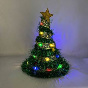 Accesorios de Disfraces para Fiestas, Decoración, Sombrero de Árbol de Navidad con Luces LED - Product Image 2