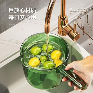 Transparent Water Ladle Large Capacity Thickened Long Handle Bpa Free <b>Plastic</b> <b>Kitchen</b> Use - Product Image 2