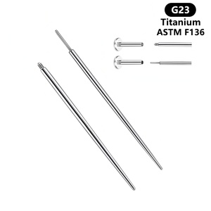 <span class=keywords><strong>Aguja</strong></span> guía de aleación de titanio G23, pasador roscado, pasador de conexión, <span class=keywords><strong>aguja</strong></span> de punción, <span class=keywords><strong>aguja</strong></span> perforadora, herramienta de perforación desechable - Product Image 1
