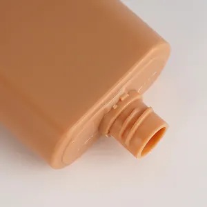 40 мл квадратная плоская пластиковая Солнцезащитная трубка для упаковки, бутылка для крема для ухода за кожей с винтовой крышкой