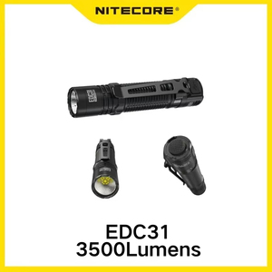 Linterna Táctica Compacta <span class=keywords><strong>NITECORE</strong></span> EDC31, Recargable por USB-C, Linterna de Búsqueda EDC, 3500 Lúmenes, Batería de Iones de Litio <span class=keywords><strong>18650</strong></span> de 3800 mAh - Product Image 2