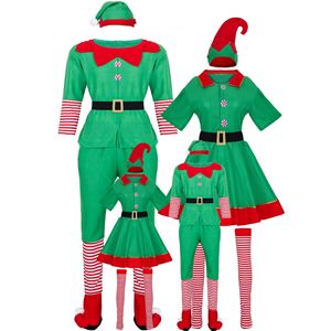 Costumes de Noël pour parents, déguisements de cosplay, costumes de scène de Père Noël et d'<span class=keywords><strong>elfe</strong></span> vert pour garçons et filles - Product Image 5