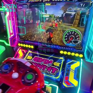 Machine de jeu d'arcade à monnayeur, simulateur de course de moto d'intérieur, jeu vidéo pour parc d'attractions, prise en charge de l'anglais, 2 joueurs - Product Image 4