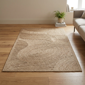 Handmade Eco Friendly Jute <b>Rugs</b> Made from Organic Fibers Lightweight Carpets for Home Hotel Resort and Office Use - Product Image 1