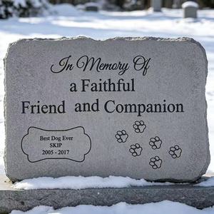 Lápida Duradera para Mascotas, Grabado Personalizado, Piedra Conmemorativa para <span class=keywords><strong>Animales</strong></span>, para <span class=keywords><strong>Cementerio</strong></span> de Mascotas - Product Image 1