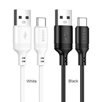 2024 harga grosir pabrik kabel data pengisi daya seri JA006 pintar (1 meter) kabel USB pengisi daya