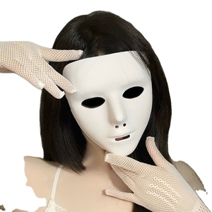 Quỷ kinh dị Mặt nạ Halloween Giáng sinh bên cosplay trang phục vui nhộn ngốc nghếch PVC đầu cừu <span class=keywords><strong>RAM</strong></span> dê sừng lụa Màn hình in hợp thời trang - Product Image 1