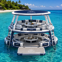 Plateforme flottante gonflable Water Dock avec surface antidérapante pour les fêtes aquatiques en groupe et les activités de bain de soleil