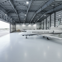 Hangar d'avion préfabriqué en structure légère en acier de conception moderne pour le stockage d'avions