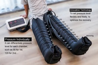 Ensemble de masseur corporel à compression d'air de qualité supérieure pour les jambes, idéal pour le soulagement du lymphœdème, la récupération musculaire sportive et la circulation sanguine