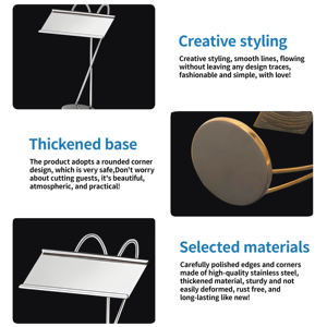 YITIAN dudukan kartu kawat emas kecil baja tahan karat pemegang kartu Menu restoran pesta pernikahan meja nama pemegang kartu nomor meja - Product Image 4