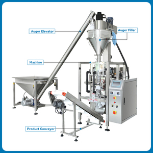 เครื่องบรรจุแนวตั้งอัตโนมัติสำหรับ5กก. 10กก. ถุงหมอนยืนกระเป๋าแป้งข้าวโพดบรรจุปิดผนึกวัสดุพลาสติกแกนมอเตอร์ - Product Image 2