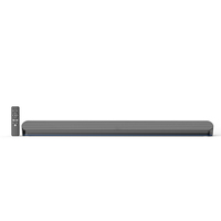 Speaker Soundbar gaming 2.0, sistem suara game Audio 40w Speaker tv nirkabel dengan lampu biru kain untuk sistem TV teater Rumah