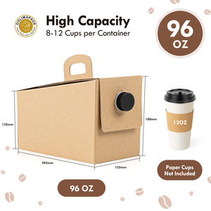 OOLIMA Cajas de <span class=keywords><strong>Café</strong></span> para Llevar de 96 oz, Dispensador de <span class=keywords><strong>Café</strong></span> de Papel para Eventos - Product Image 1