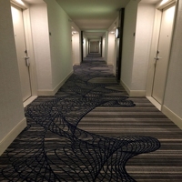 Rouleaux personnalisés de style moderne pour nouvel hôtel, casino, fête, revêtement de sol mural en polyester souple, tapis tissé technique imprimé