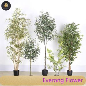 Vente en gros de faux centre commercial extérieur, salle de <span class=keywords><strong>réunion</strong></span>, décoration intérieure pour la maison, grande plante artificielle, pot WiEV - Product Image 4