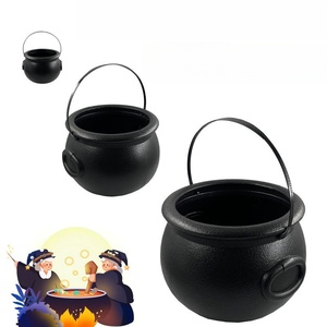 Suministros para Fiesta <span class=keywords><strong>de</strong></span> Halloween 2026, <span class=keywords><strong>Caldero</strong></span> <span class=keywords><strong>de</strong></span> <span class=keywords><strong>Bruja</strong></span> Grande <span class=keywords><strong>de</strong></span> Plástico Negro en Forma <span class=keywords><strong>de</strong></span> Calabaza, Exhibidor <span class=keywords><strong>de</strong></span> Dulces, Decoraciones para Fiesta, Empacado - Product Image 1