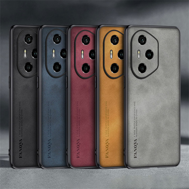 Luxury Business Man Phone Case for Honor 300 / 300 Pro / 300 Ultra Sheepskin Leather All-inclusive Lens Shockproof Back Cover
