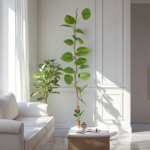 Thiết Kế Hiện Đại Trong Nhà Trang Trí Nội Thất Vải Nhân Tạo <span class=keywords><strong>Ivy</strong></span> Dây Leo Bền Treo Vòng Hoa Giả Lá Cây Tuyệt Vời Trong Nhà Trang Trí Nội Thất - Product Image 5