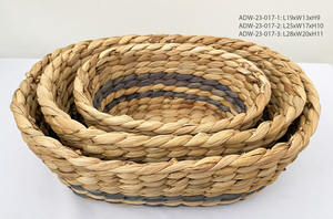 Vietnam bonne qualité écologique stockage à domicile jacinthe d'eau panier de rangement fabriqué à la main Style Vintage bol de fruits - Product Image 6