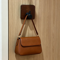 Patère murale de luxe en bois de noyer et acier inoxydable robuste, décorative, pour manteaux et chapeaux, pour entrée, chambre et organisation domestique