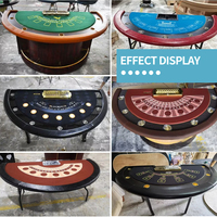 Tapis de table de poker et de blackjack en feutre de velours imperméable et ignifuge, avec impression personnalisée et disposition adaptée pour le poker