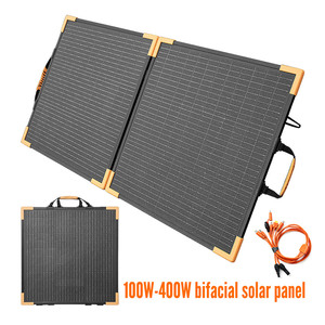 Panneau solaire portable bifacial 100W pliable XT30 XT60 24VDC pour station d'alimentation <span class=keywords><strong>Ecoflow</strong></span> Bluetti - Product Image 1