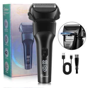Rasoio Elettrico Professionale Hatteker HT-959 <span class=keywords><strong>per</strong></span> Uomo con Tripla Testina, Alimentazione USB, Display Digitale, Senza Fili <span class=keywords><strong>per</strong></span> una Rasatura Liscia - Product Image 1