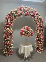 Arche de fleurs artificielles en gros pour mariage, style classique, couleur et taille personnalisables, livraison rapide, Noël, mariage