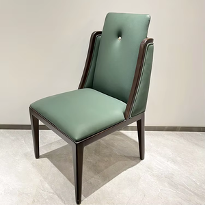 Silla de Comedor de Madera Maciza de Lujo al por Mayor, Muebles de Alta Calidad, Silla Verde de Madera <span class=keywords><strong>Cerca</strong></span> de Mí - Product Image 2