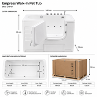 Premium Kratzfeste Schwere Acryl 24/7 Automatisierte Hundewaschstation
