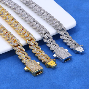 Bracelets cubains personnalisés en moissanite clarté VVS, style hip-hop, en argent sterling 925, sertis de pierres, pour la mode urbaine, fournisseurs B2B ODM - Product Image 4