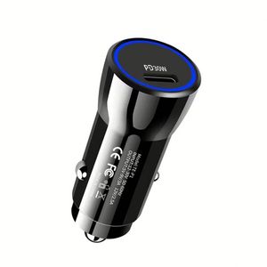 30W <b>Type</b> <b>C</b> Car Charger QC3.0 Fast Charging Car Charger USB <b>C</b> PD Mobile Phone Car Charger - Product Image 2