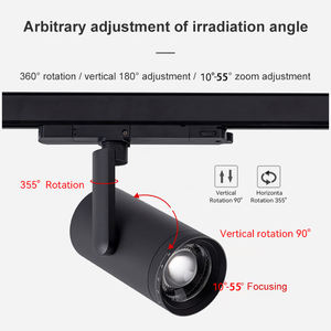 Éclairage sur <span class=keywords><strong>rail</strong></span> à <span class=keywords><strong>LED</strong></span> 30W 35W 40W 45W Éclairage sur <span class=keywords><strong>rail</strong></span> en aluminium Spot sur <span class=keywords><strong>rail</strong></span> à <span class=keywords><strong>LED</strong></span> pour magasin <span class=keywords><strong>de</strong></span> <span class=keywords><strong>cuisine</strong></span> - Product Image 4