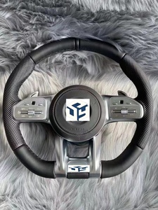 Volant en cuir <span class=keywords><strong>Mercedes</strong></span> <span class=keywords><strong>AMG</strong></span> cousu à la main pour <span class=keywords><strong>Mercedes</strong></span> <span class=keywords><strong>AMG</strong></span> GT <span class=keywords><strong>CL</strong></span> CLS CLA A E S C36 G63 C43 ML SL W204 W213 W211 W205 - Product Image 5
