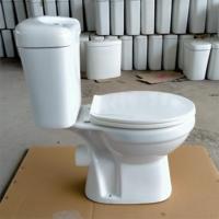 Ensemble de toilettes en céramique à deux pièces, WC à chasse d'eau, vente en gros d'usine, articles sanitaires bon marché