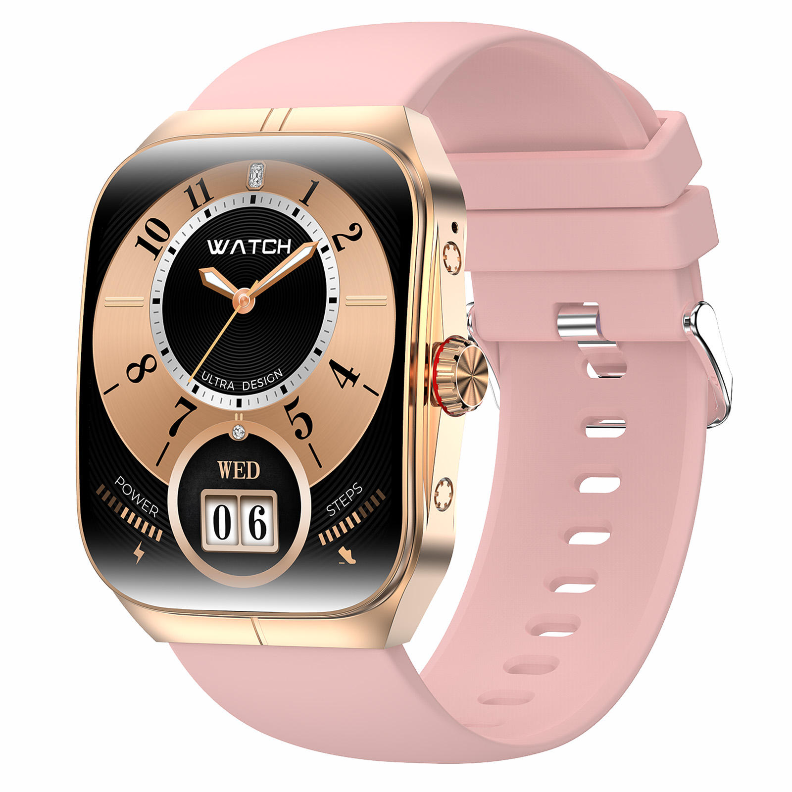 1.95Inch Amoled HK80 Smart Watch Women Health Voice Assistant BT Call IP68 Waterproof Rotating Crown Sports Smart Watch for Men