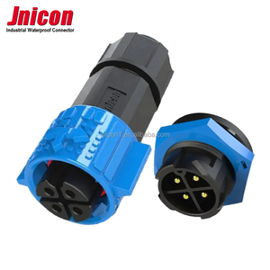 Jnicon m25 4 פינים עמיד למים ip67 מחבר כוח עגול 30a נקבה תקע הדחיפה מחבר מנעול - Product Image 5