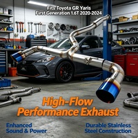 Tuyaux d'échappement Catback Racing en acier inoxydable 304 avec silencieux pour Toyota GR Yaris Première Génération 1.6T 2020-2024 – Libération de puissance à haut régime complète