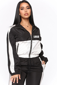 Sportswear Polyester Zipper <strong>Jacket</strong> Custom Outdoor Windbreaker <strong>Womens</strong> Woven <strong>Lightweight</strong> <strong>Jacket</strong> - Product Image 6